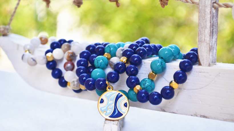 Blue Lace Agate Beads