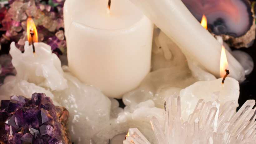 Candles and Crystals