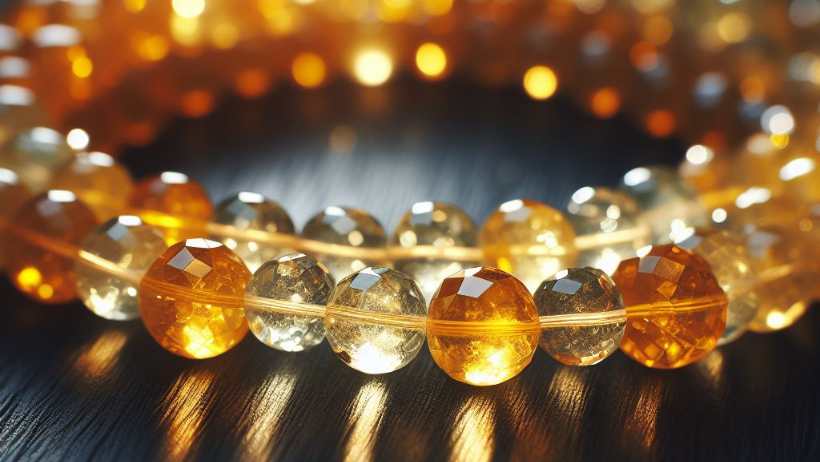 Citrine beads - crystals for beginners