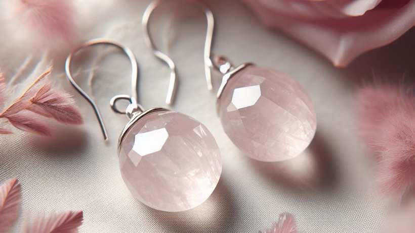 Rose Quartz Earrings