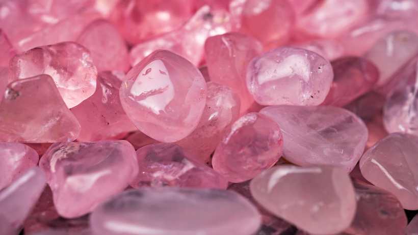 Rose Quartz tumbled stones - best healing crystals for beginners