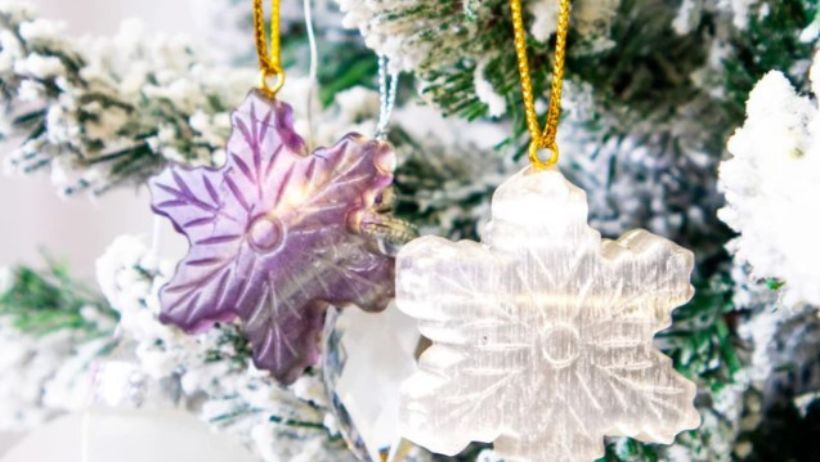 Crystal Snowflake Ornament Set Energy Muse