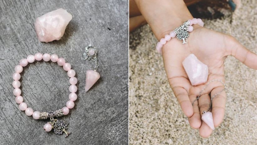 Rose Quartz Healing Crystal Set at Conscious Items